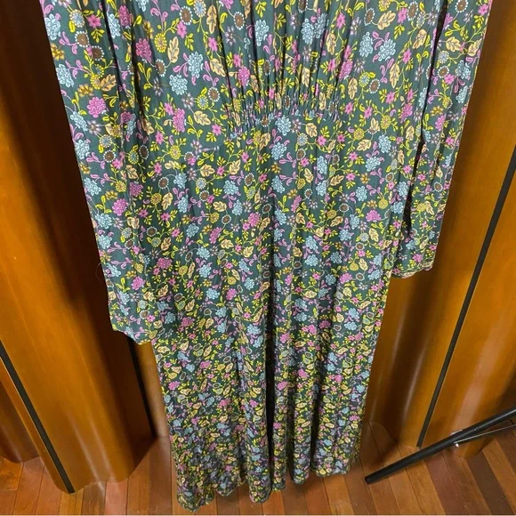 Boden Jersey Midi Tea Dress Chatsworth Green, Lotus Petal - Size 16/18 Regular - Picture 13 of 13